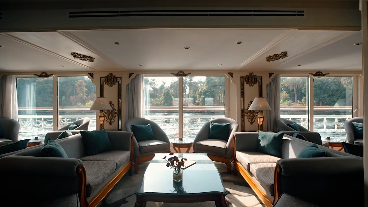 Lounge aboard the Sonesta St. George I Nile Cruise Ship Nile cruise